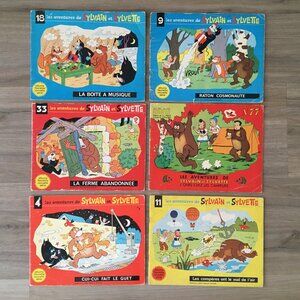 Les aventures de Sylvain et Sylvette Vintage French comics Rare Collectables